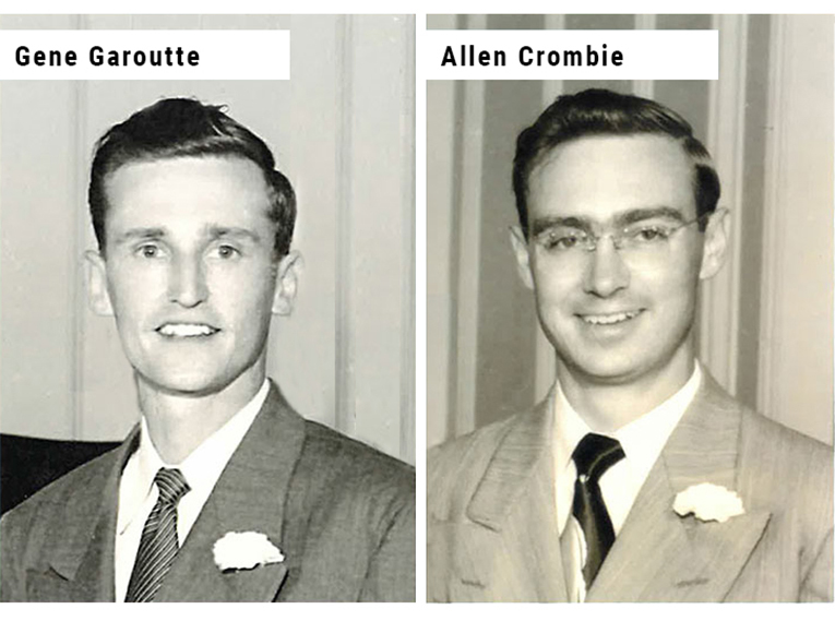 alt="Gene Garoutte and Allen Crombie Founders"