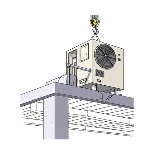 hvac placed in wrong area, causing foundation to fail