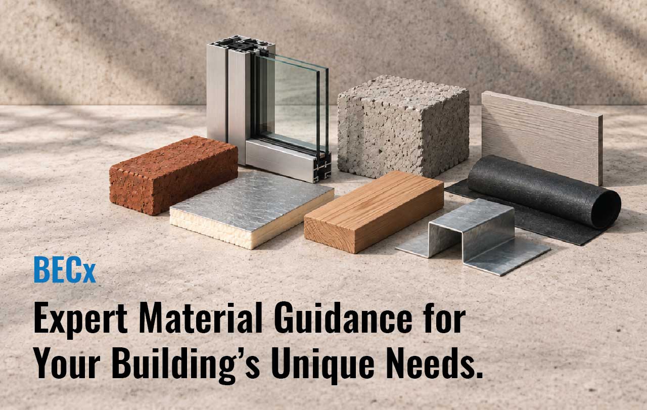 BECx, building materials